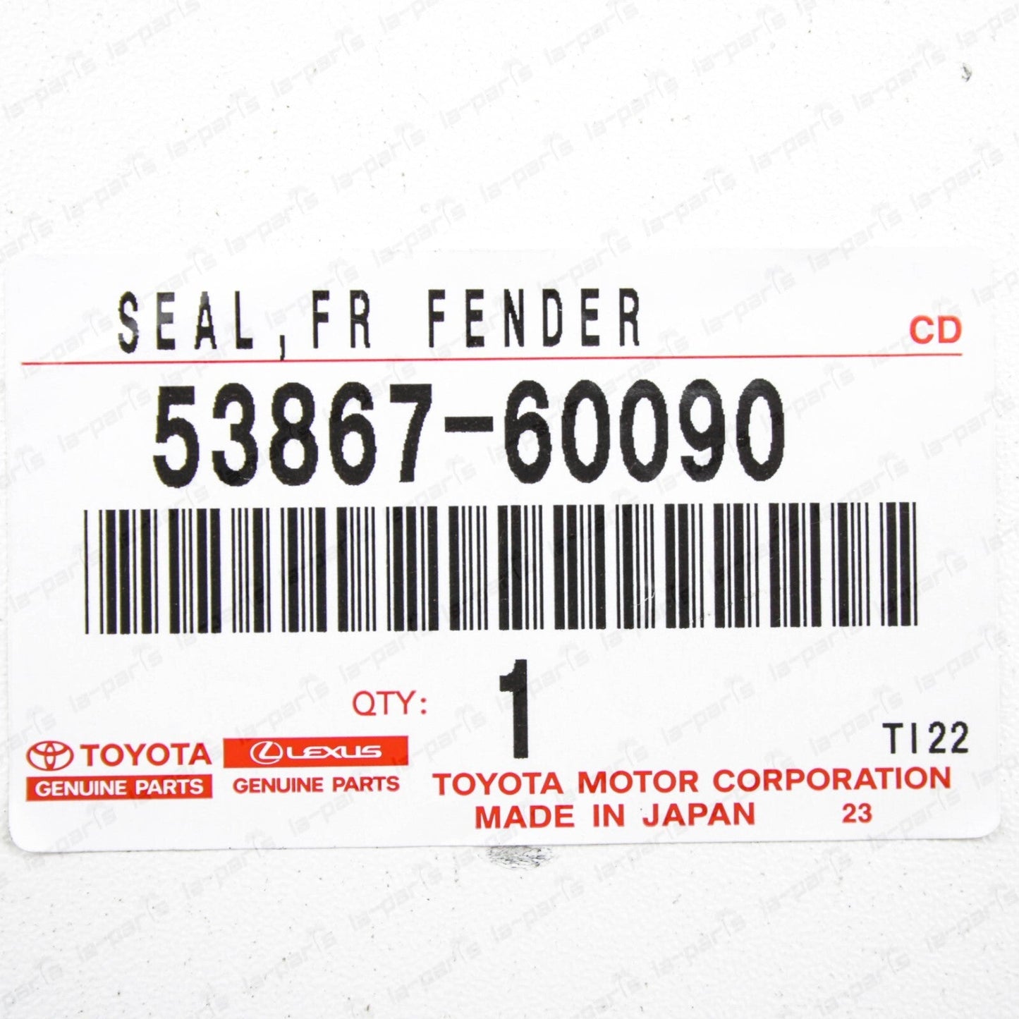 New Genuine Lexus 2011-2023 GX460 Front Driver Side Cowl Cover Seal 53867-60090