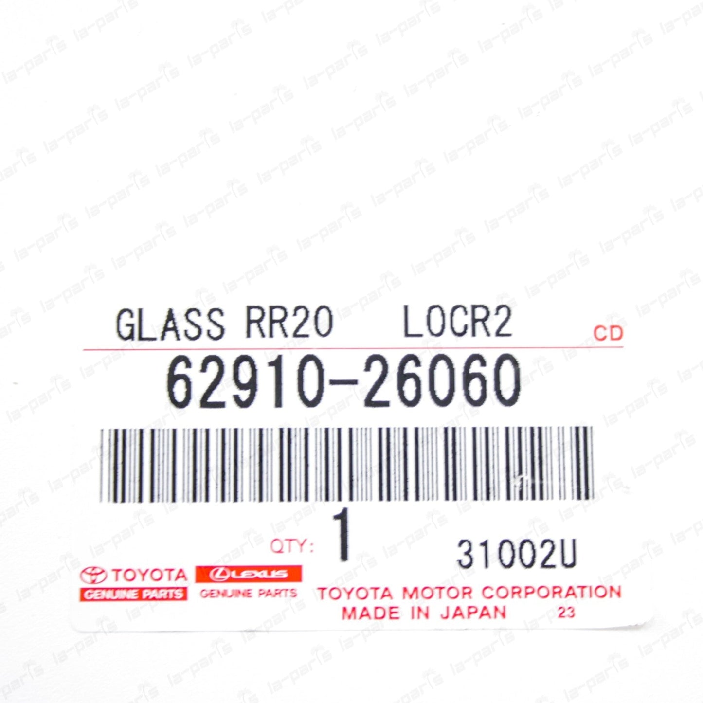 New Genuine Toyota Hiace Front Side Window Lock Assy 62910-26060