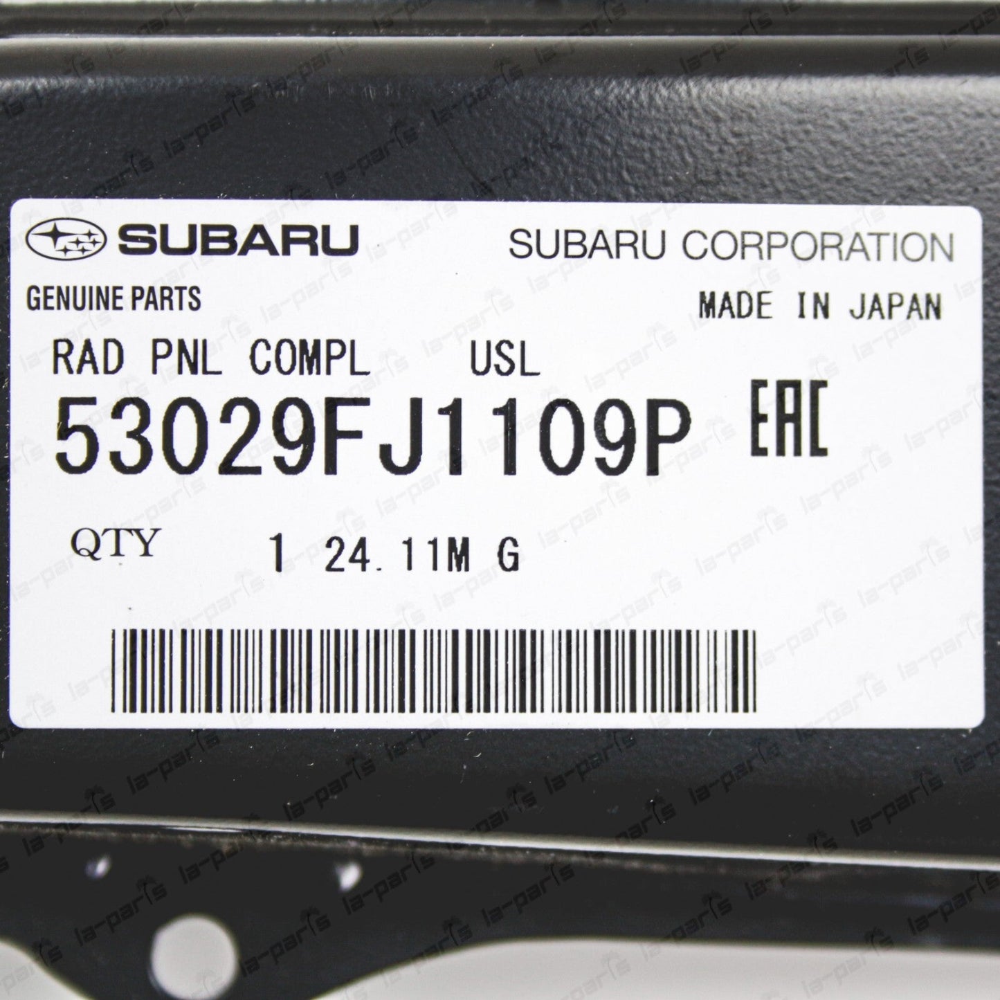 Genuine Subaru WRX Driver Side Upper Tie Bar Radiator Core Support 53029FJ1109P