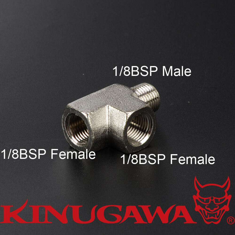1/8 BSPT T Piece Brass Sensor Adapter Fitting For Oil Pressure Gauge