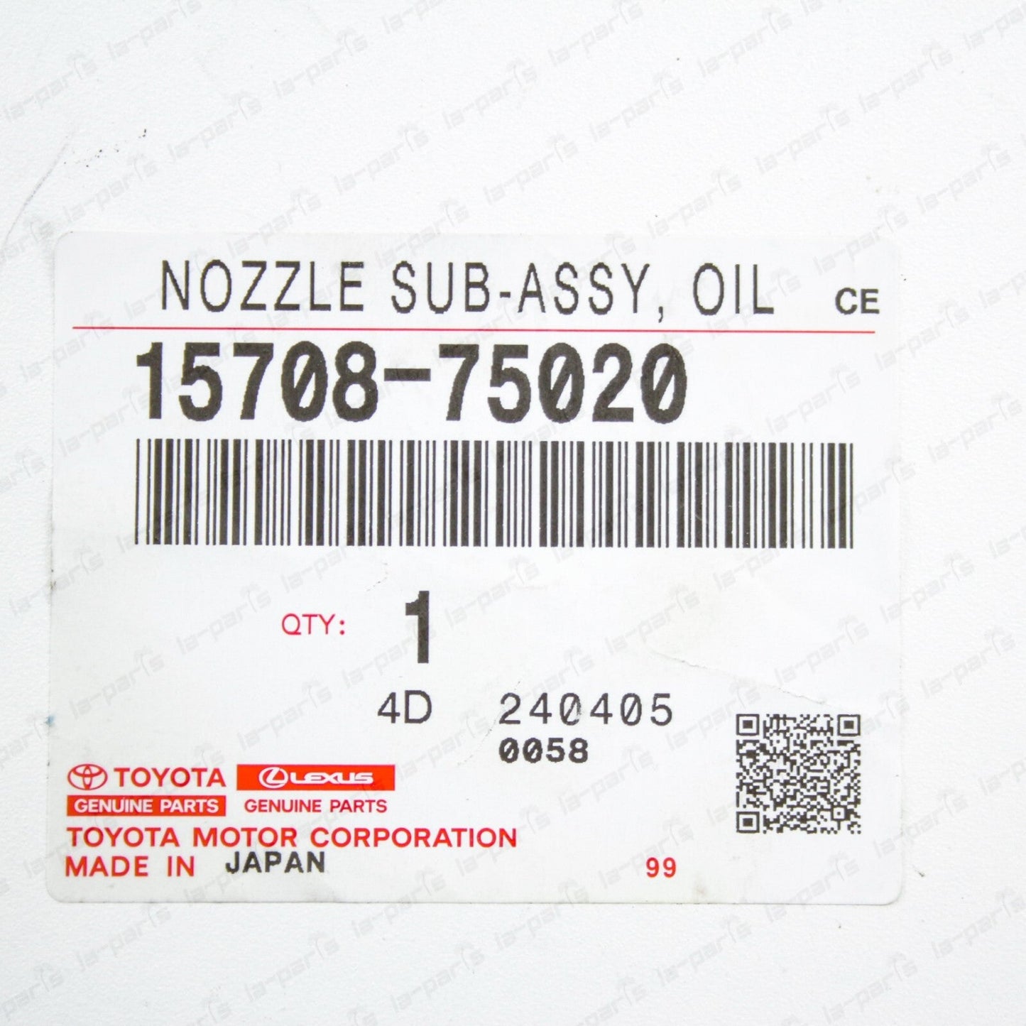 New Genuine Toyota 10-12 4Runner 05-22 Tacoma 4 Cyl 2.7L 2TRFE Oil Nozzle No.1