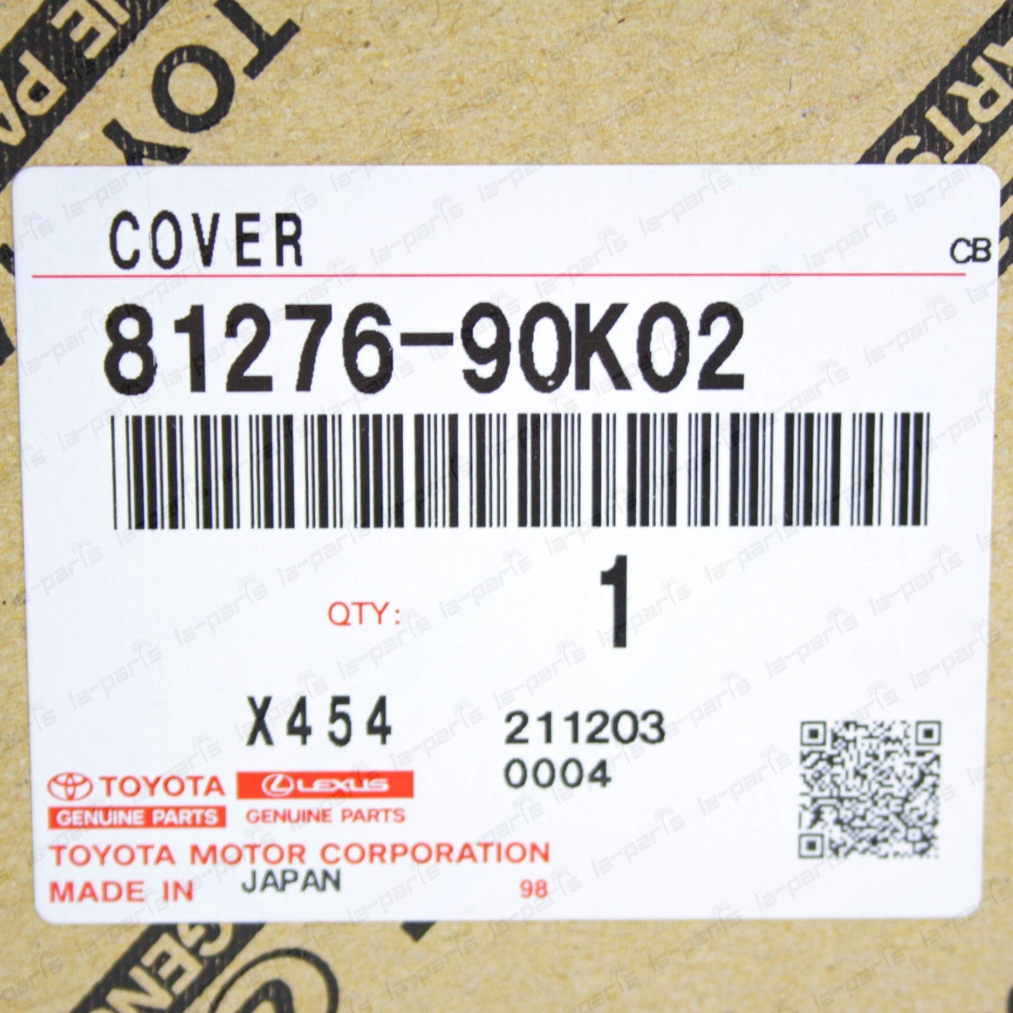 NEW GENUINE TOYOTA LAND CRUISER 70 LICENSE PLATE LAMP COVER 4WD 81276-90K02