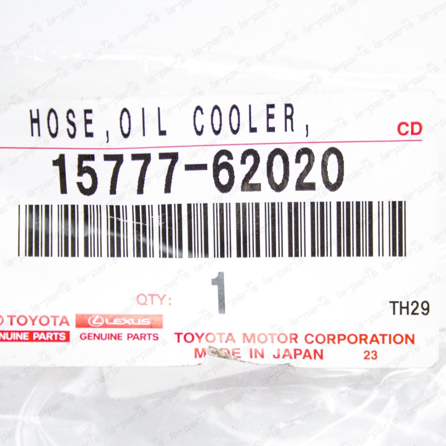 Genuine Toyota 4Runner Tacoma T100 3.4 V6 5VZFE Engine Oil Cooler By-pass Hoses