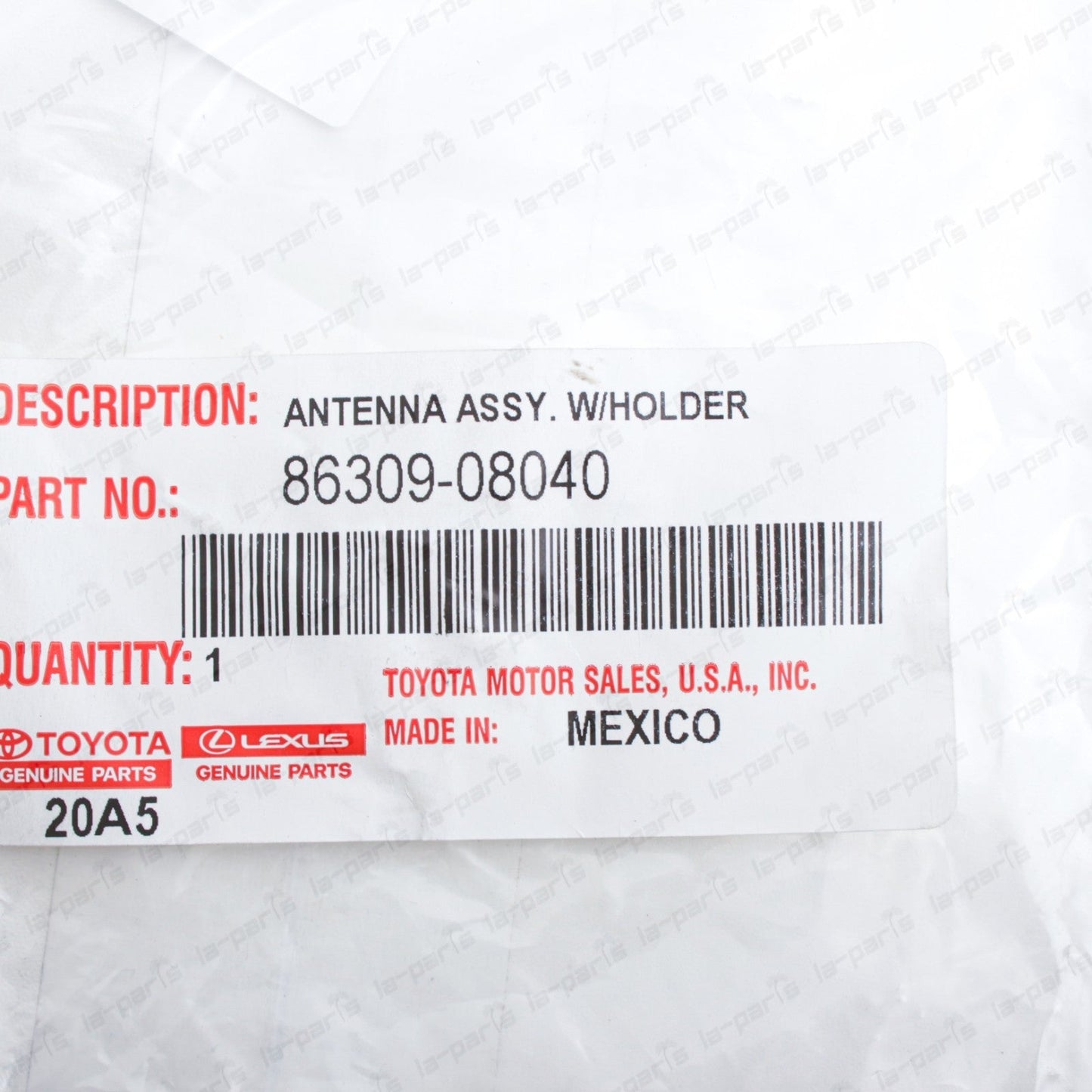 New Genuine Toyota 2011-2014 Sienna Antenna Base Kit 86309-08040