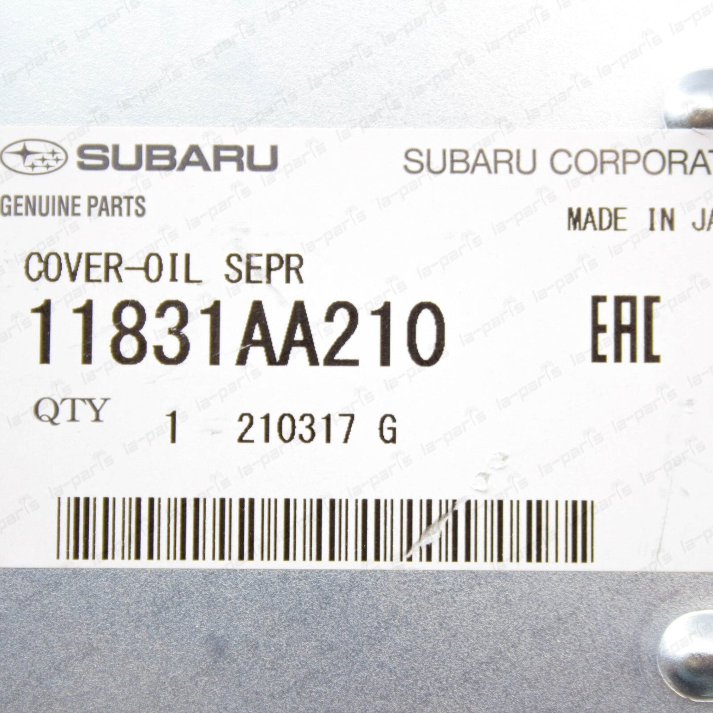 NEW GENUINE SUBARU WRX STI EJ205 EJ255 EJ257 OIL SEPARATOR COVER KIT 11831AA210