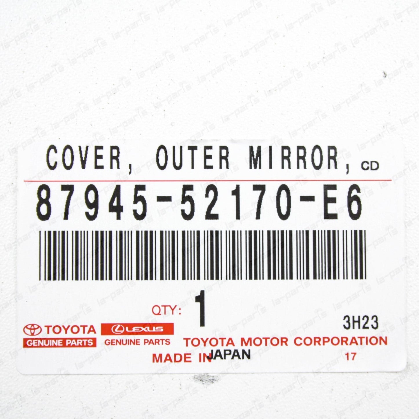 New Genuine Toyota 12-19 Prius "C" Driver Mirror Cover 4X3 Orange 87945-52170-E6