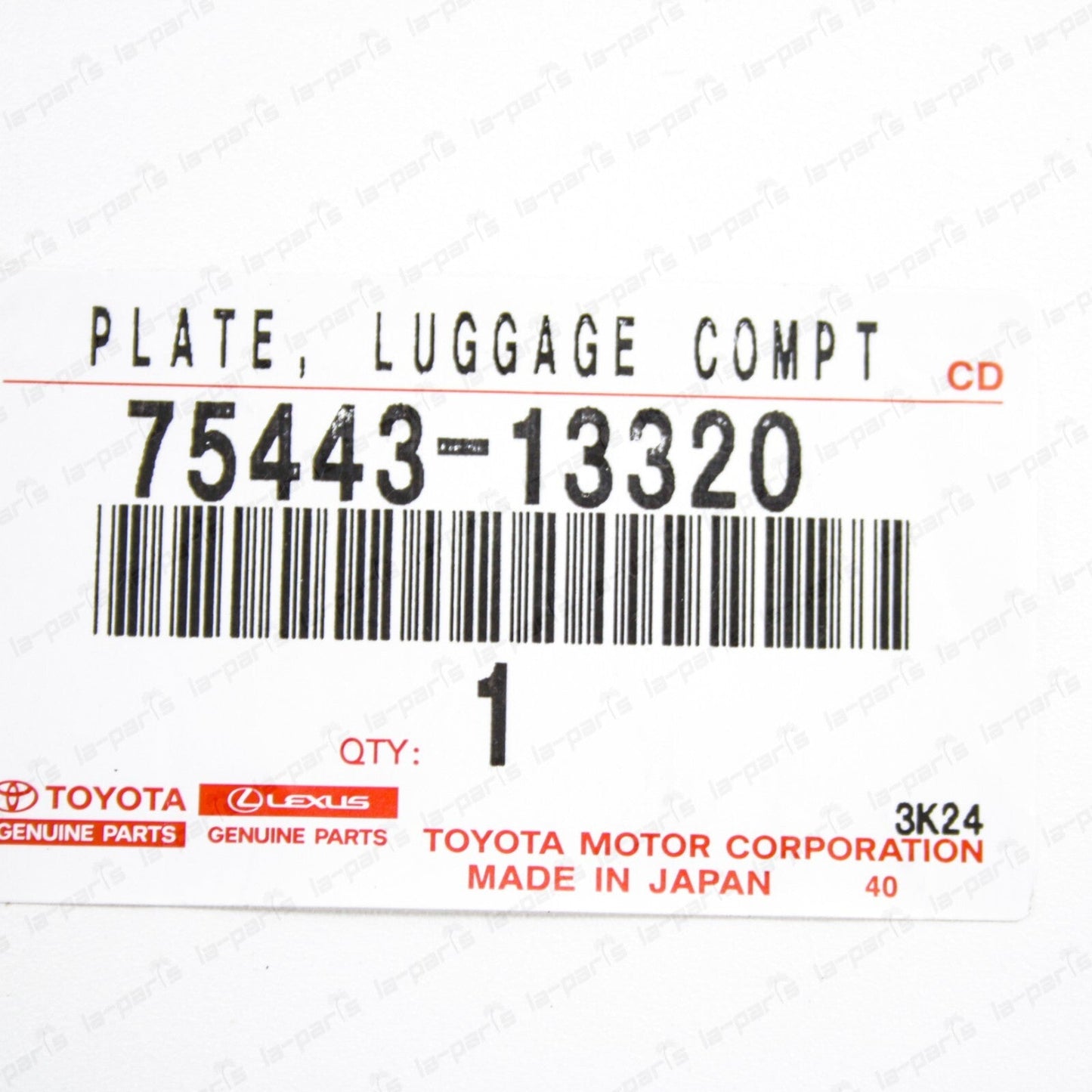 New Genuine OEM JDM Toyota Corolla Runx Alex Back Door Red Z Emblem 75443-13320