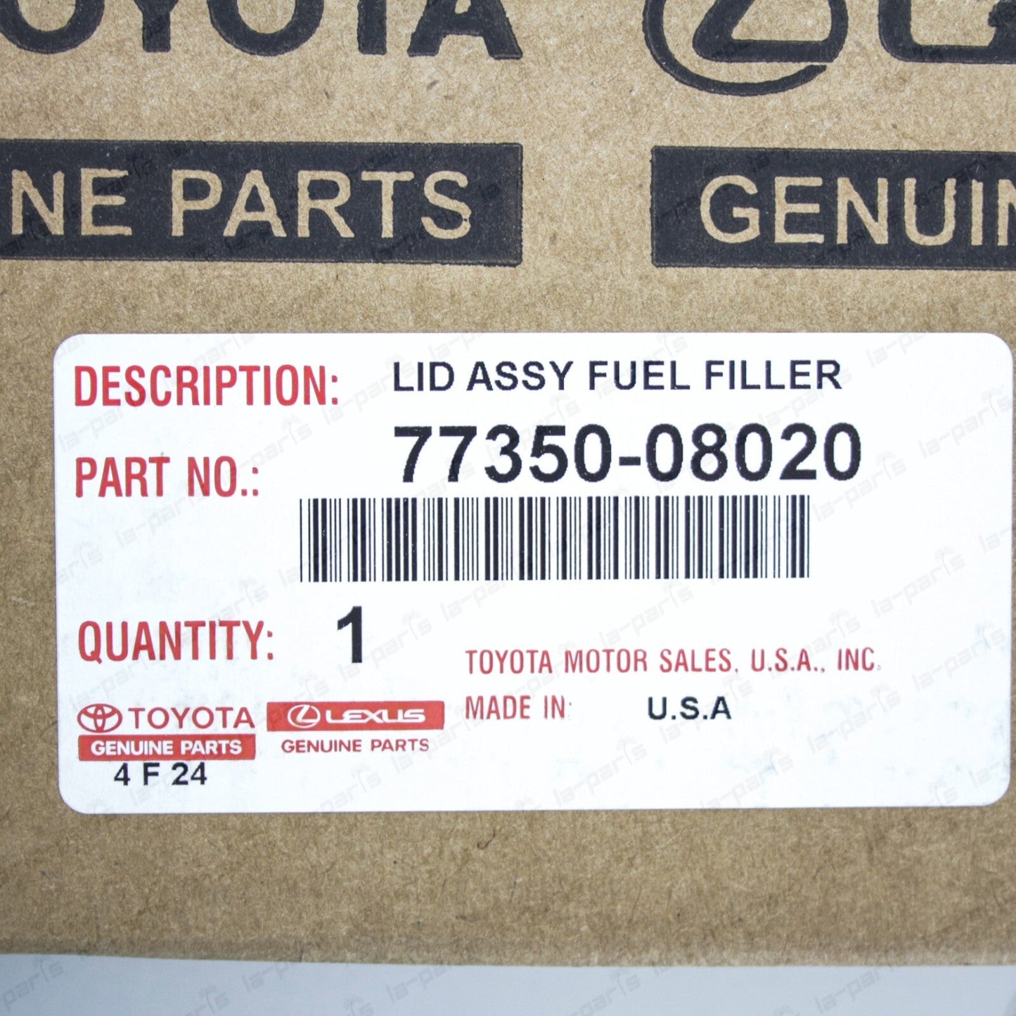 New Genuine OEM Toyota 2011-2019 Sienna Fuel Gas Door Lid 77350-08020