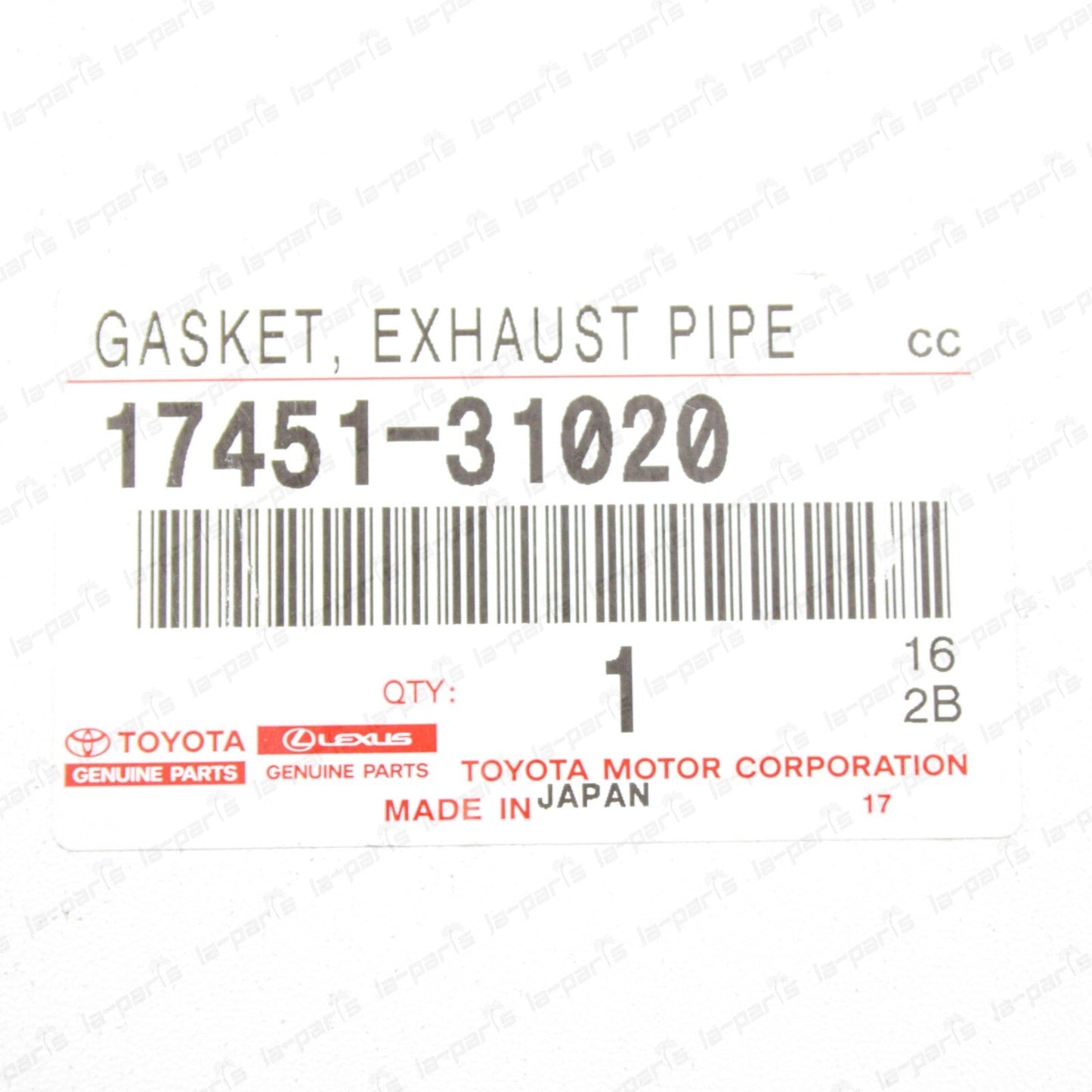 New Genuine Toyota 10-21 4Runner FJ Cruiser Exhaust Pipe Gasket 17451-31020