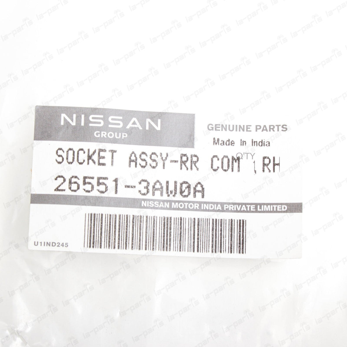 Genuine Nissan 12-19 Versa Passenger Rear Combination Lamp Socket 26551-3AW0A