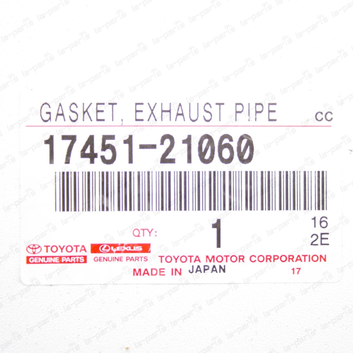 NEW GENUINE TOYOTA 2001-2009 PRIUS EXHAUST PIPE GASKET 17451-21060