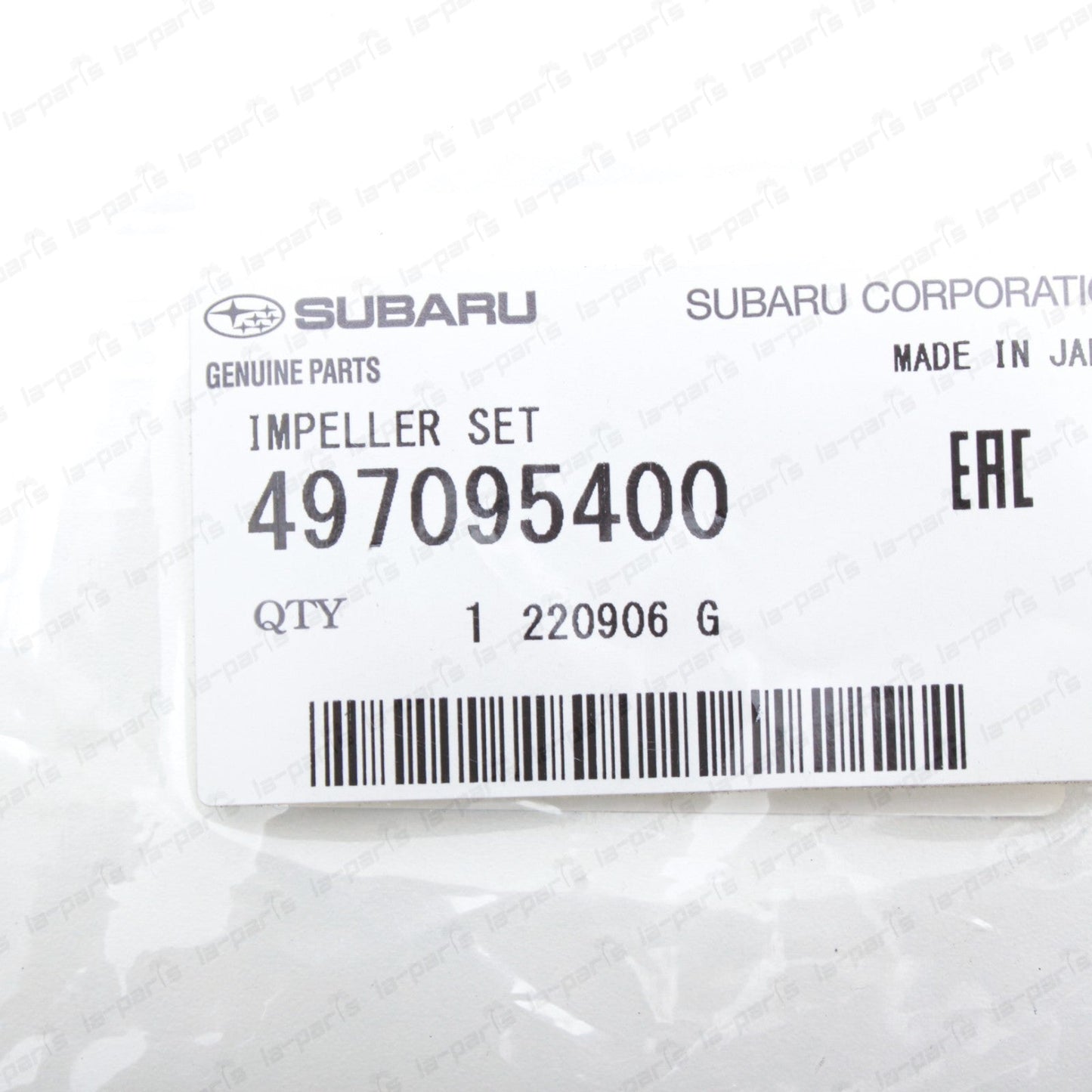New Genuine OEM Subaru 1982-1990 Sambar Water Pump Impeller Set 497095400