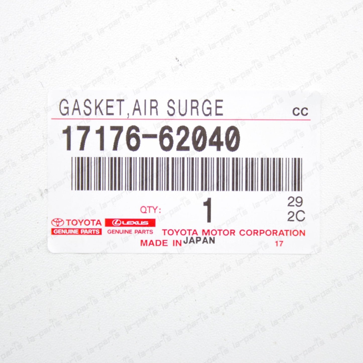 NEW GENUINE TOYOTA V6 3.4 L 5VZFE INTAKE MANIFOLD GASKET 17176-62040 SET OF 2