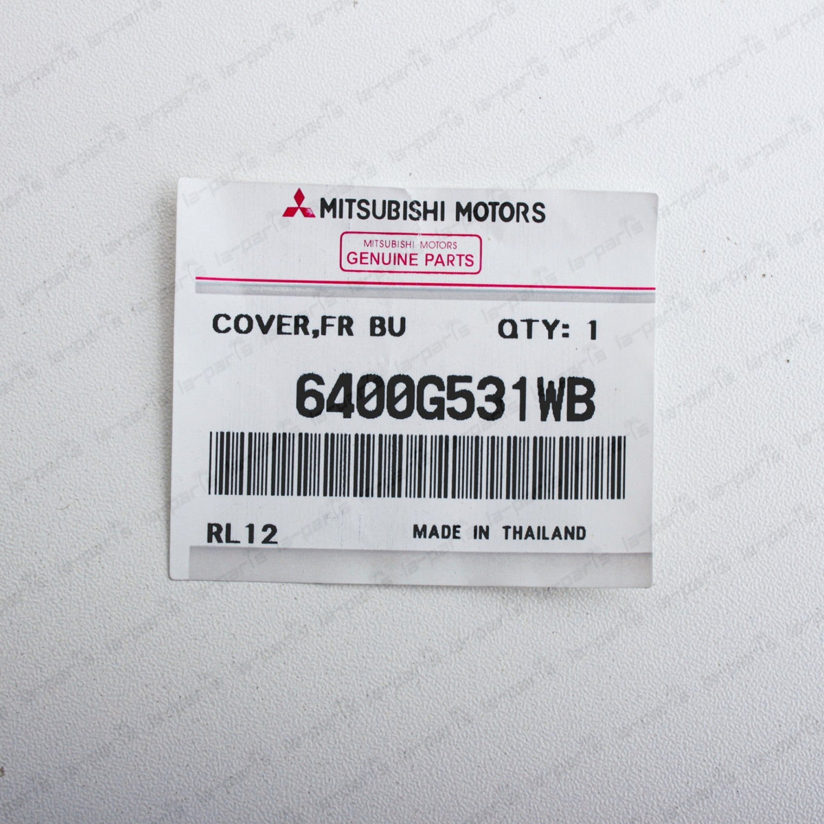 New Genuine OEM Mitsubishi 17-20 Mirage Front Bumper Tow Eye Hook Cap 6400G531WB