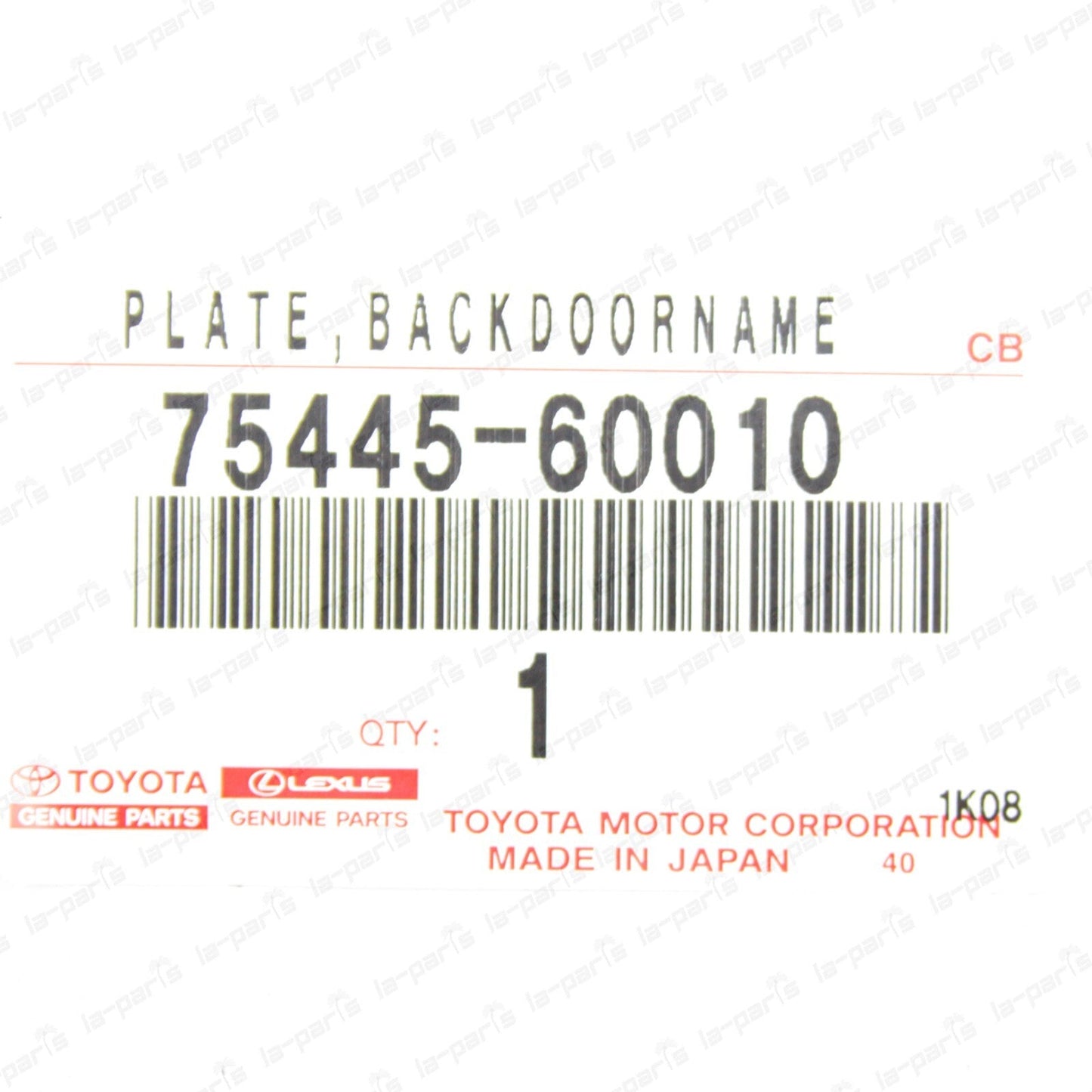 New Genuine Toyota Land Cruiser LX470 GX470 Rear Backdoor V8 Emblem 75445-60010