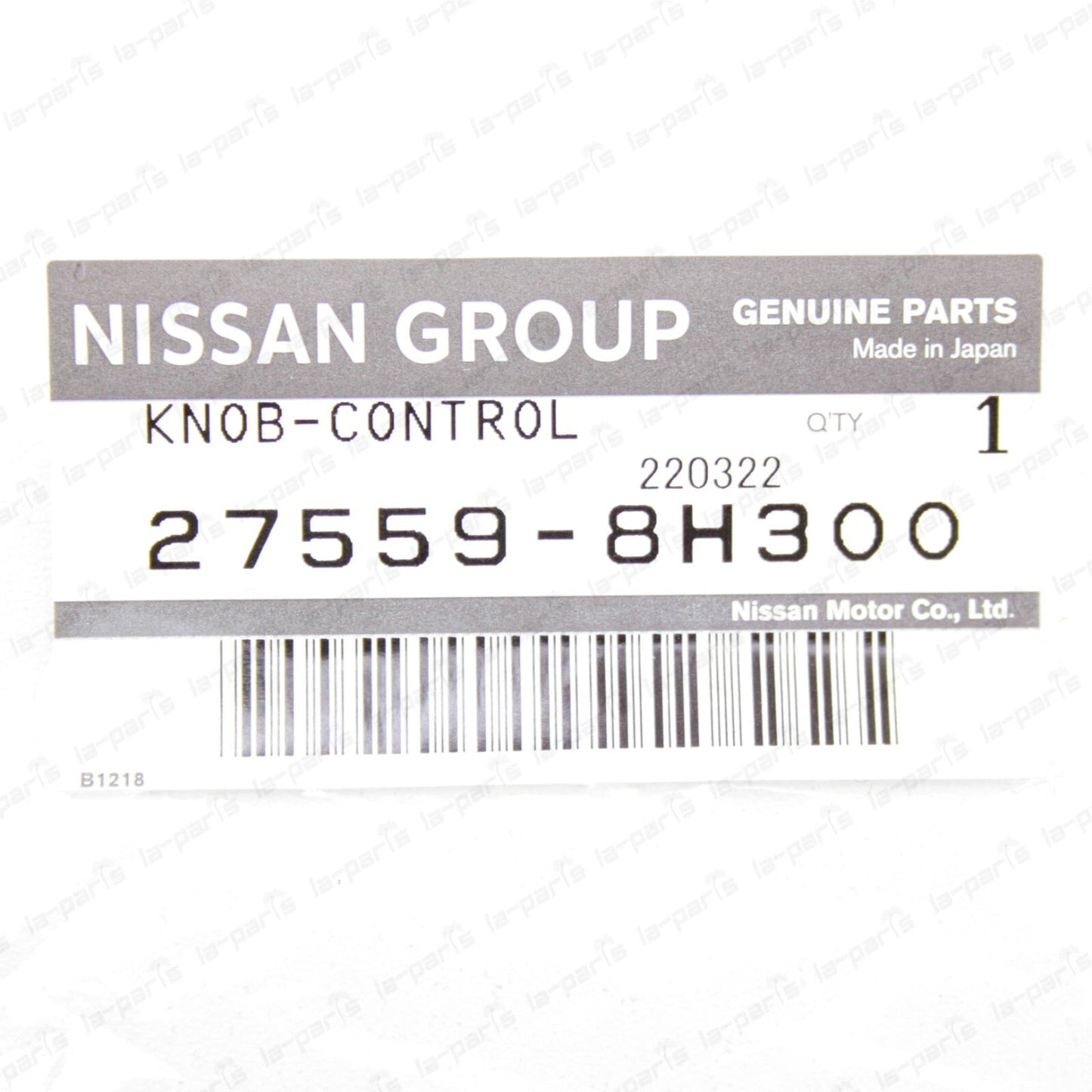 NEW GENUINE NISSAN X-TRAIL T30 CONTROL KNOB 27559-8H300