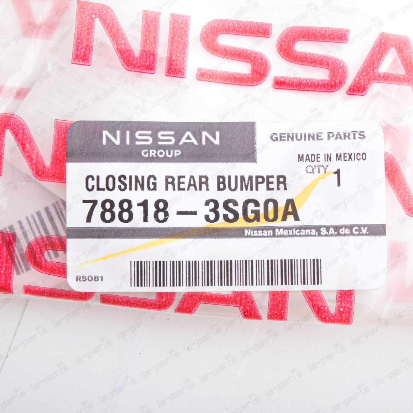 Genuine Nissan 2013-2019 Sentra Rear Bumper Passenger Closing Plate 78818-3SG0A