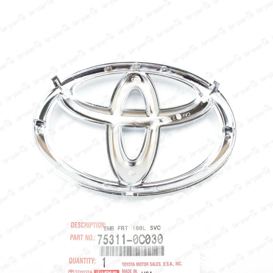 NEW GENUINE TOYOTA TUNDRA SEQUOIA CHROME FRONT GRILLE EMBLEM 75311-0C030