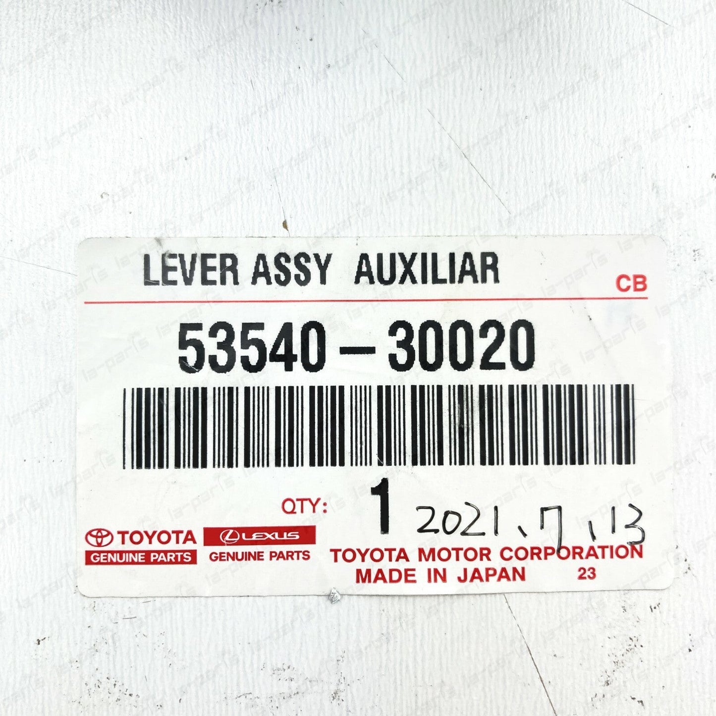 GENUINE LEXUS GS300/400/430 LX470 AUXILIARY CATCH RELEASE LEVER 53540-30020