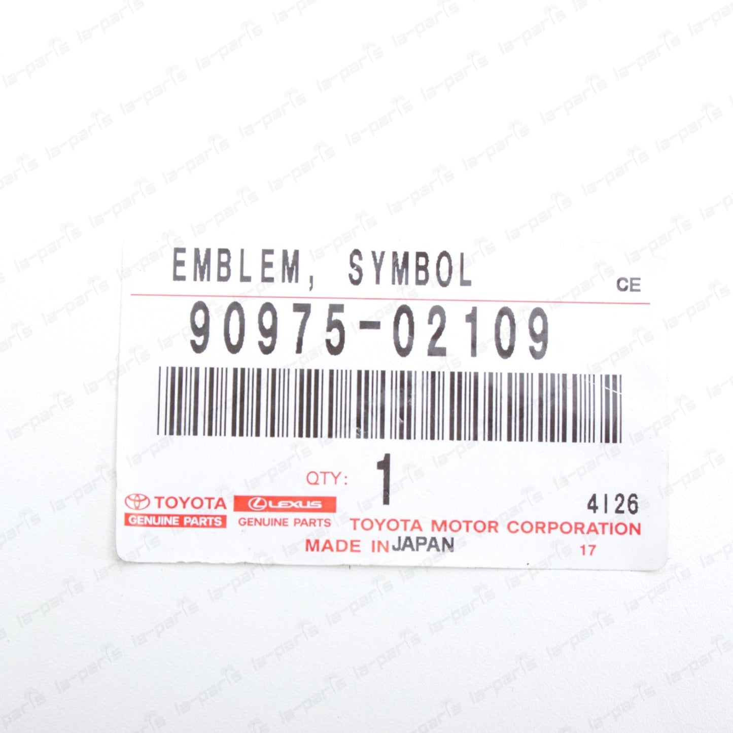 New Genuine OEM Lexus 2018-2024 ES IS RC LC Rear Emblem 90975-02109