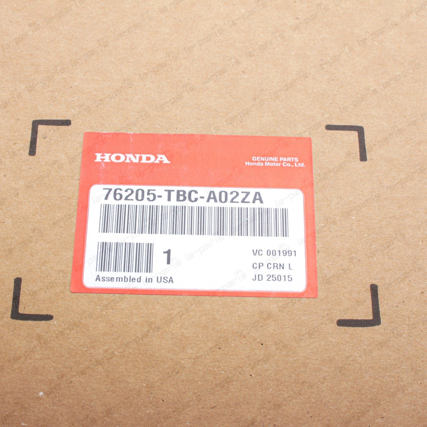 New Genuine OEM Honda 16-21 Civic Passenger Mirror Housing 76205-TBC-A02ZA