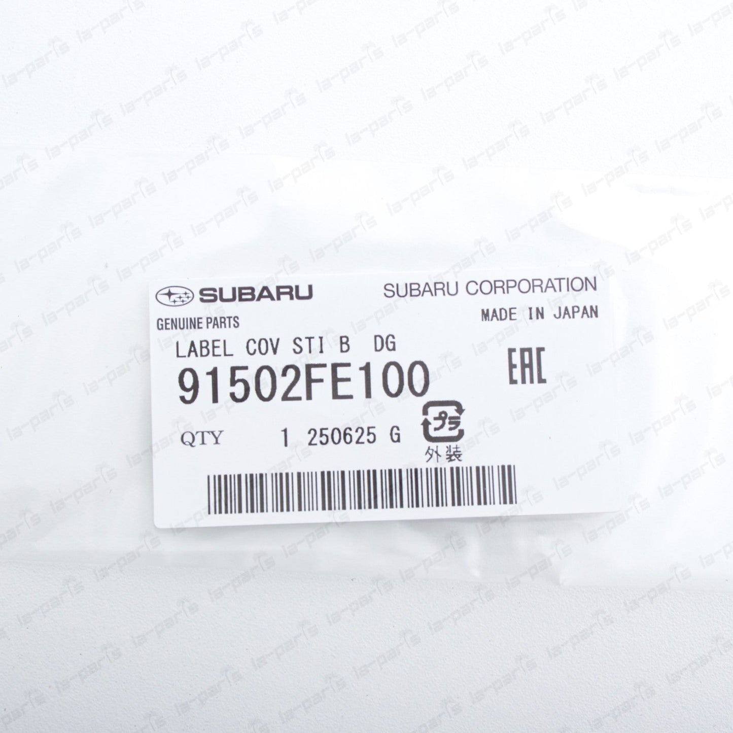 New Genuine OEM Subaru 2004-2005 Impreza WRX STi Fog Cover Decal 91502FE100