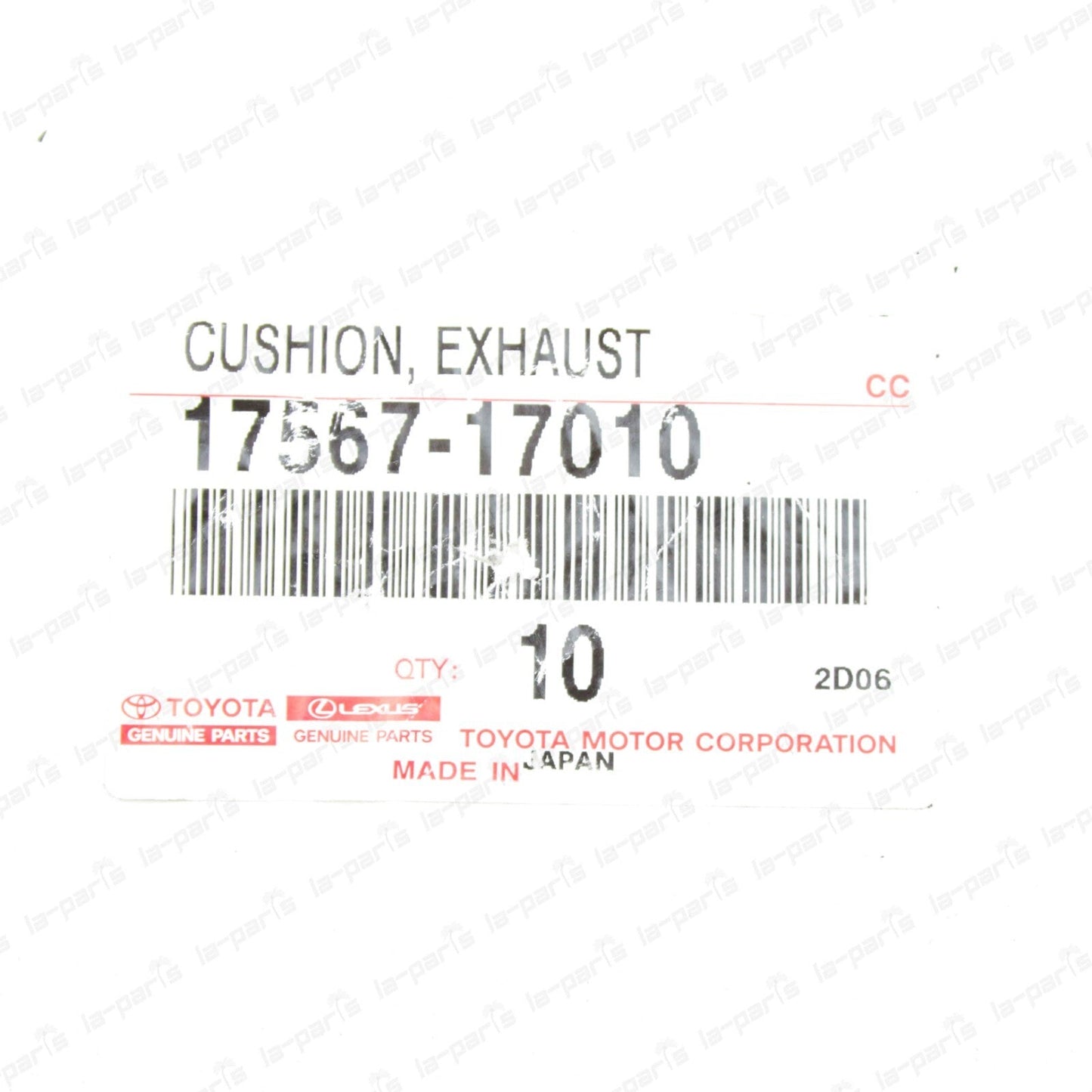NEW GENUINE TOYOTA LC FZJ80 LX450 CUSHION EXHAUST PIPE CENTER 17567-17010