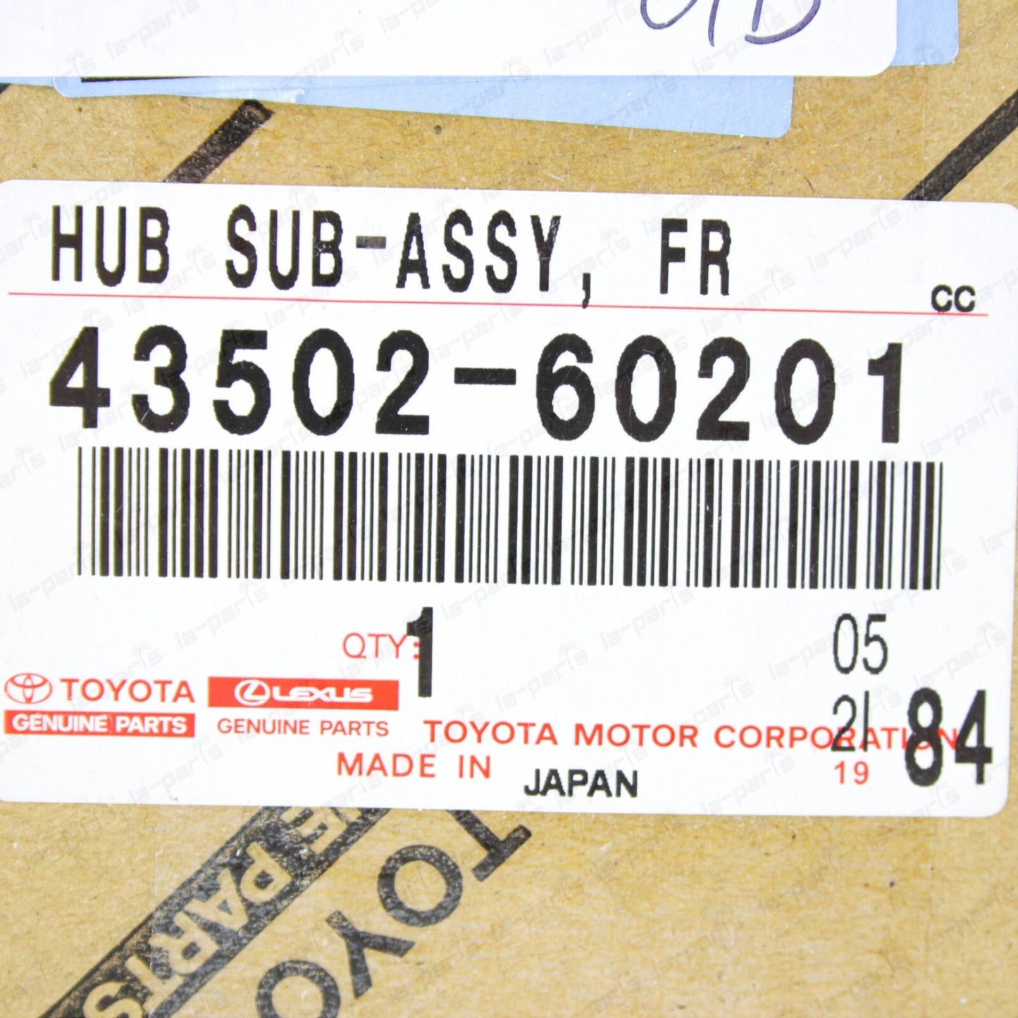 New Genuine Toyota FJ Cruiser 4Runner Lexus GX460 Front Wheel Hub 43502-60201
