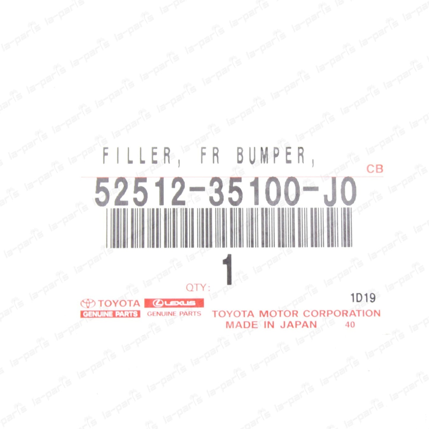 New Genuine Toyota FJ Cruiser 07-14 BLUE Front RH Bumper Filler 52512-35100-J0