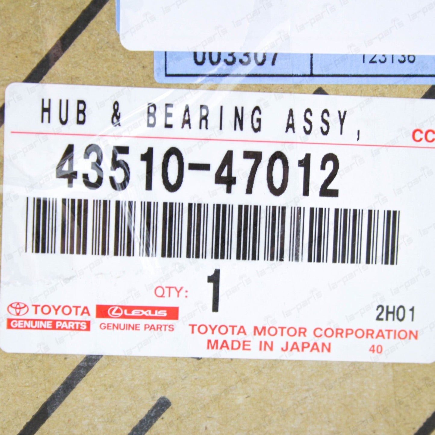 New Genuine OEM Toyota 2004-2009 Prius Front Axle Wheel Hub Bearing 43510-47012