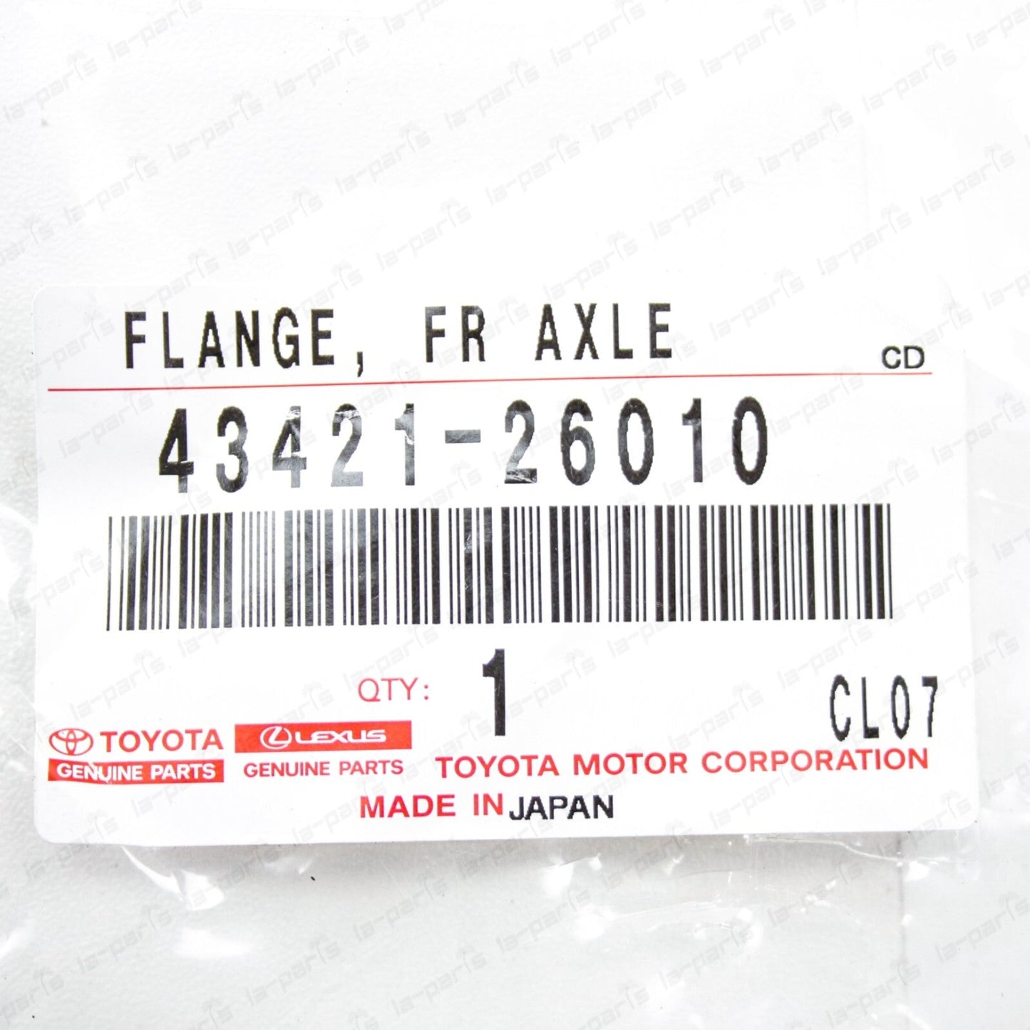 New Genuine OEM Toyota Front Axle Outer Shaft Flange Rh/Lh 43421-26010