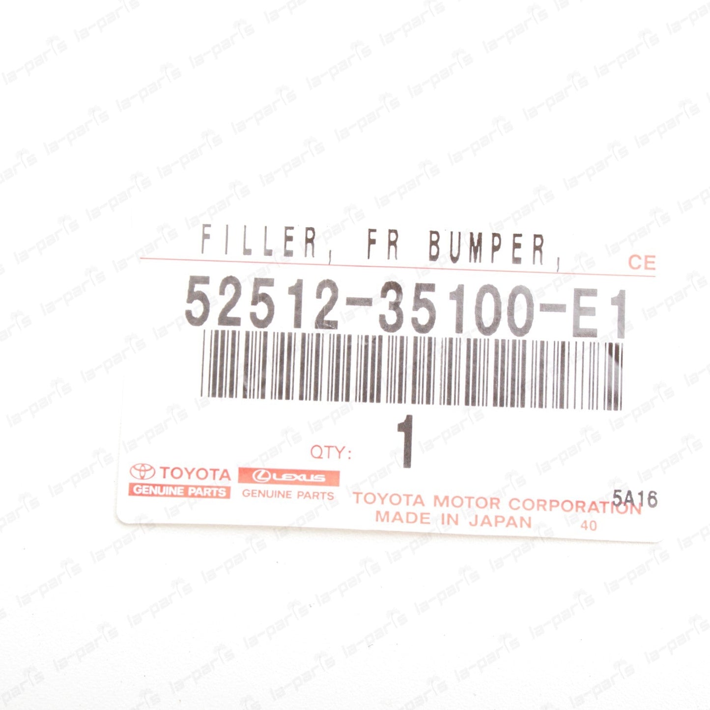 Genuine Toyota 10-14 FJ Cruiser Beige Front Passenger Bumper Filler 5251235100E1