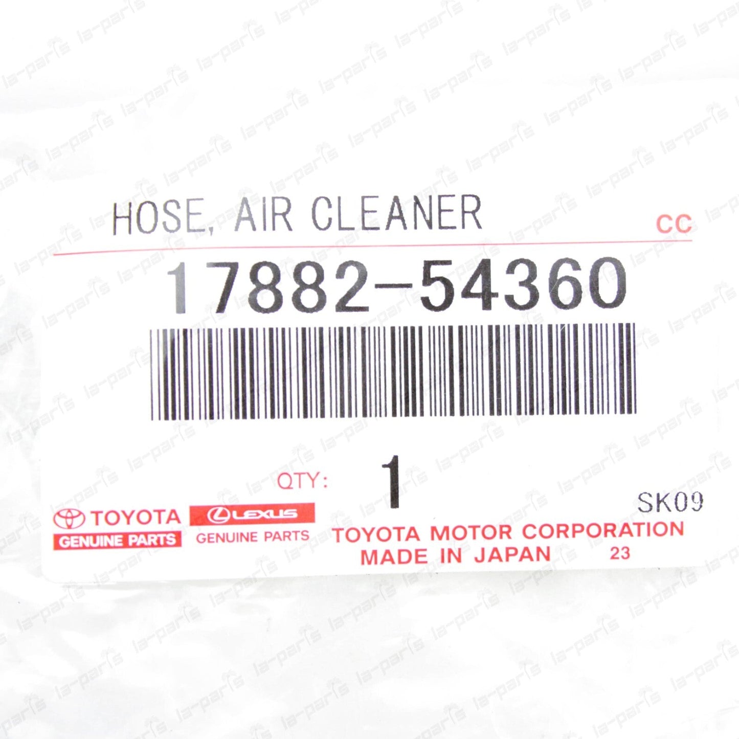New Genuine Toyota HILUX 2LTE 2LT Air Cleaner Hose NO.2 17882-54360