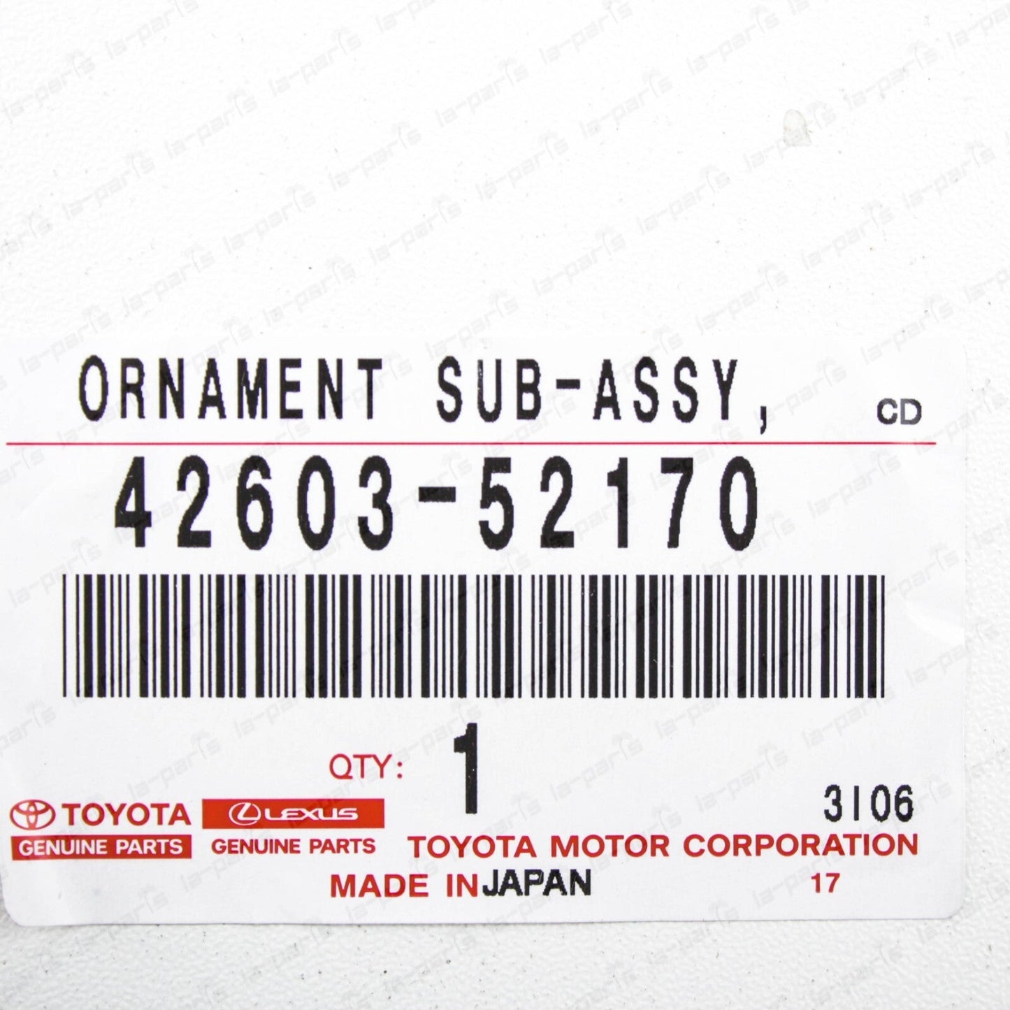 New Genuine Toyota 17-22 Corolla Prius 16-22 Wheel Center Hub Cap 42603-52170