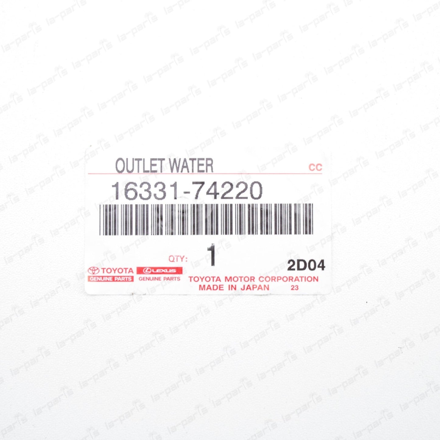 GENUINE TOYOTA 2.2 L THERMOSTAT HOUSING ENGINE COOLANT OUTLET WATER 16331-74220
