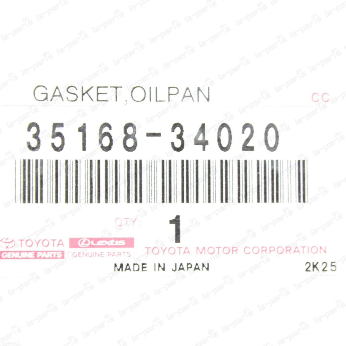 New Genuine Toyota 07-21 Tundra V8 5.7L Transmission Oil Pan Gasket 35168-34020