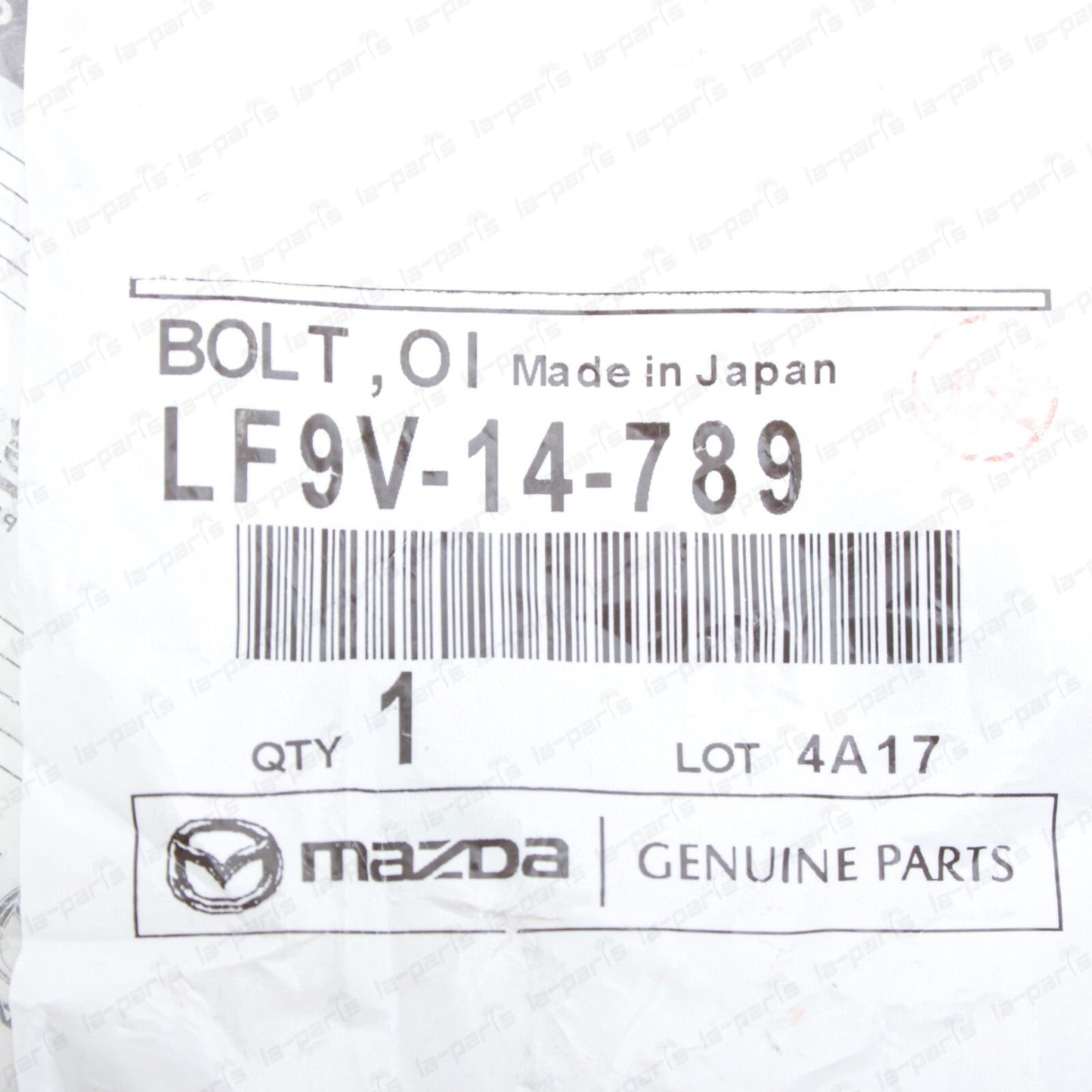 New Genuine OEM Mazda 2006-2015 Mazda5 Mazda6 CX-7 Oil Cooler Bolt LF9V-14-789