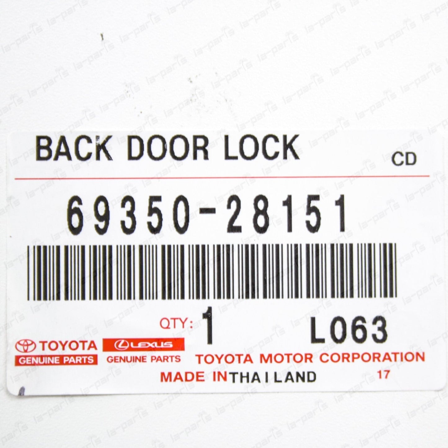 Genuine OEM Toyota Highlander Prius V Xb Xd Tailgate Lock Actuator 69350-28151