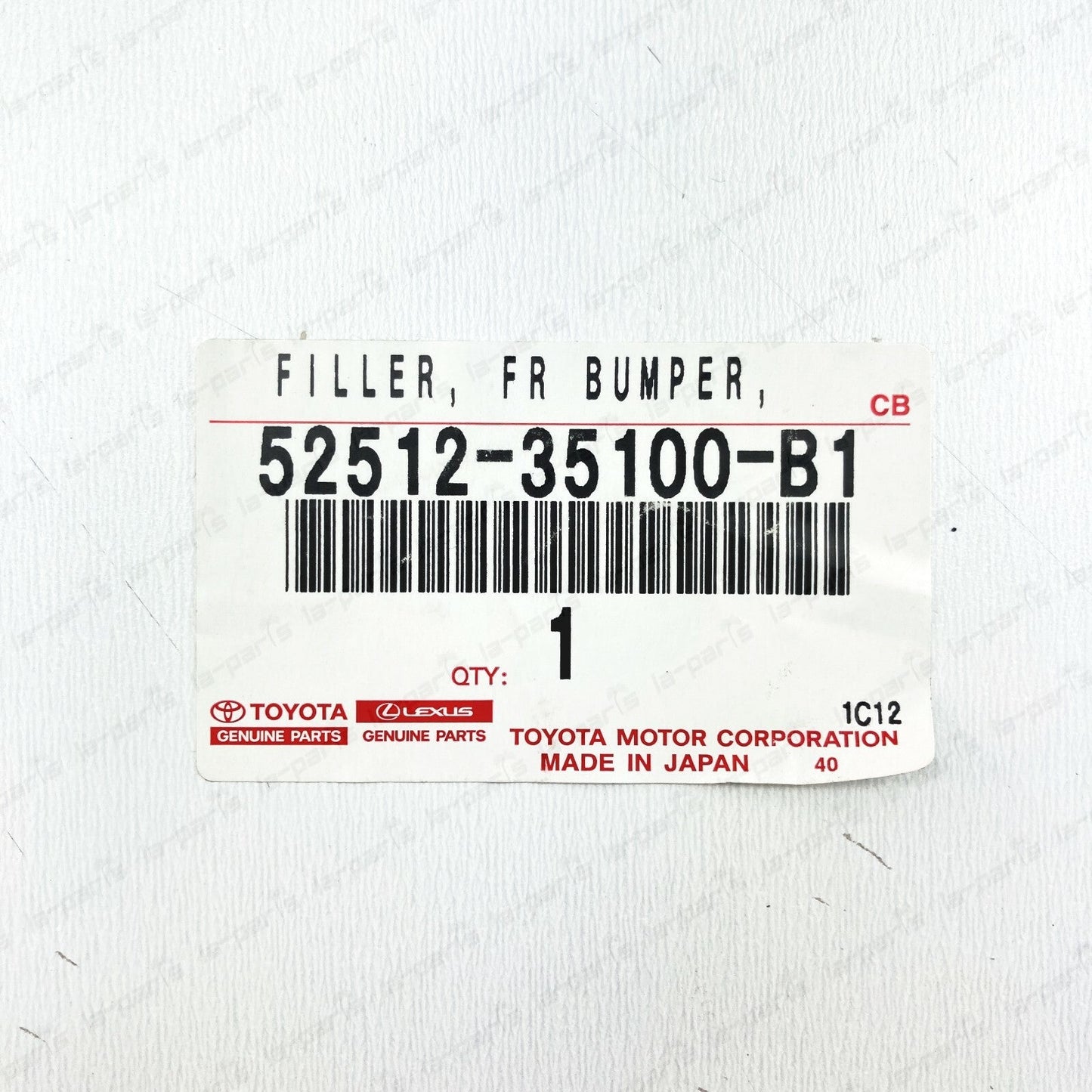 NEW GENUINE TOYOTA FJ CRUISER GRAY FRONT RIGHT BUMPER FILLER 52512-35100-B1