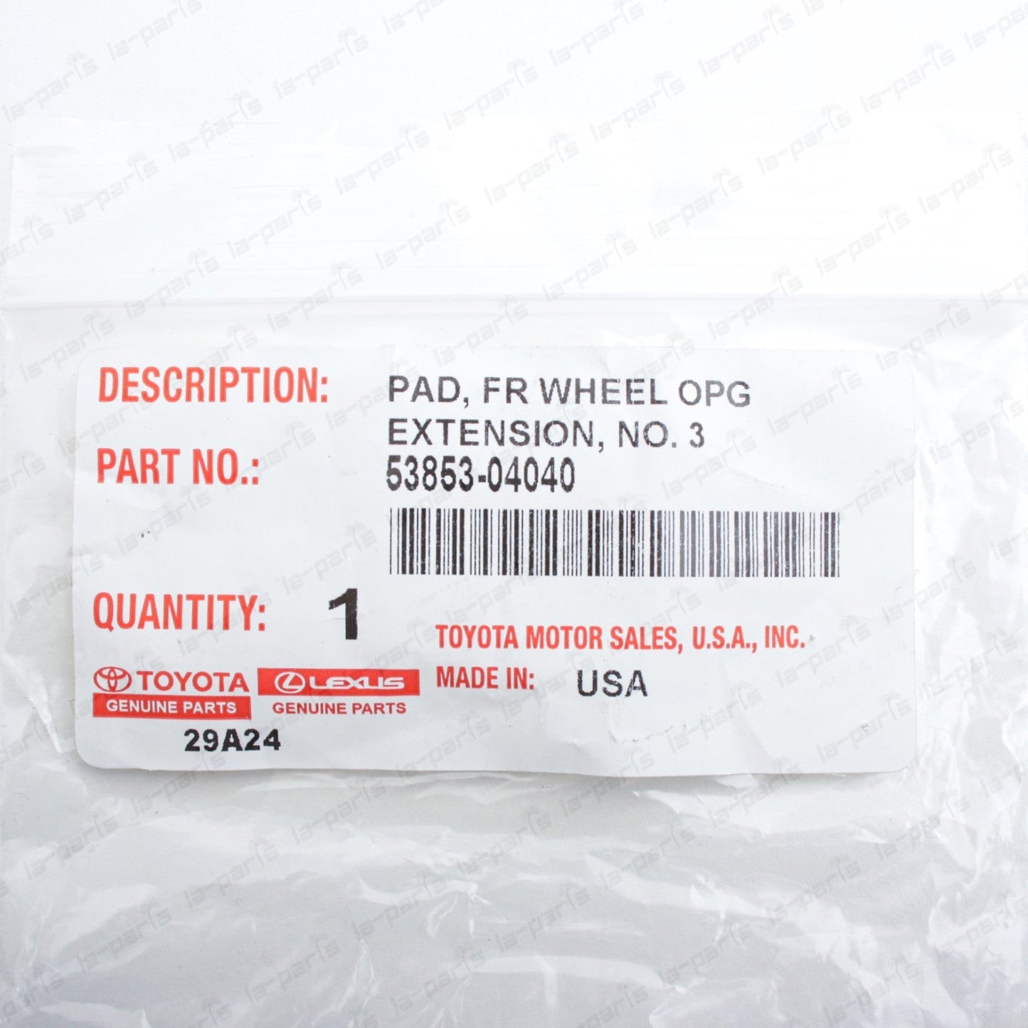 New Genuine OEM Toyota 05-15 Tacoma Front Wheel Opening Extension Pad 5385304040