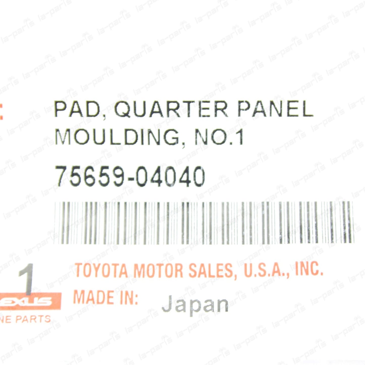 New Genuine 05-15 Tacoma PreRunner 4x4 Quarter Panel Flare Pad Moulding Gasket