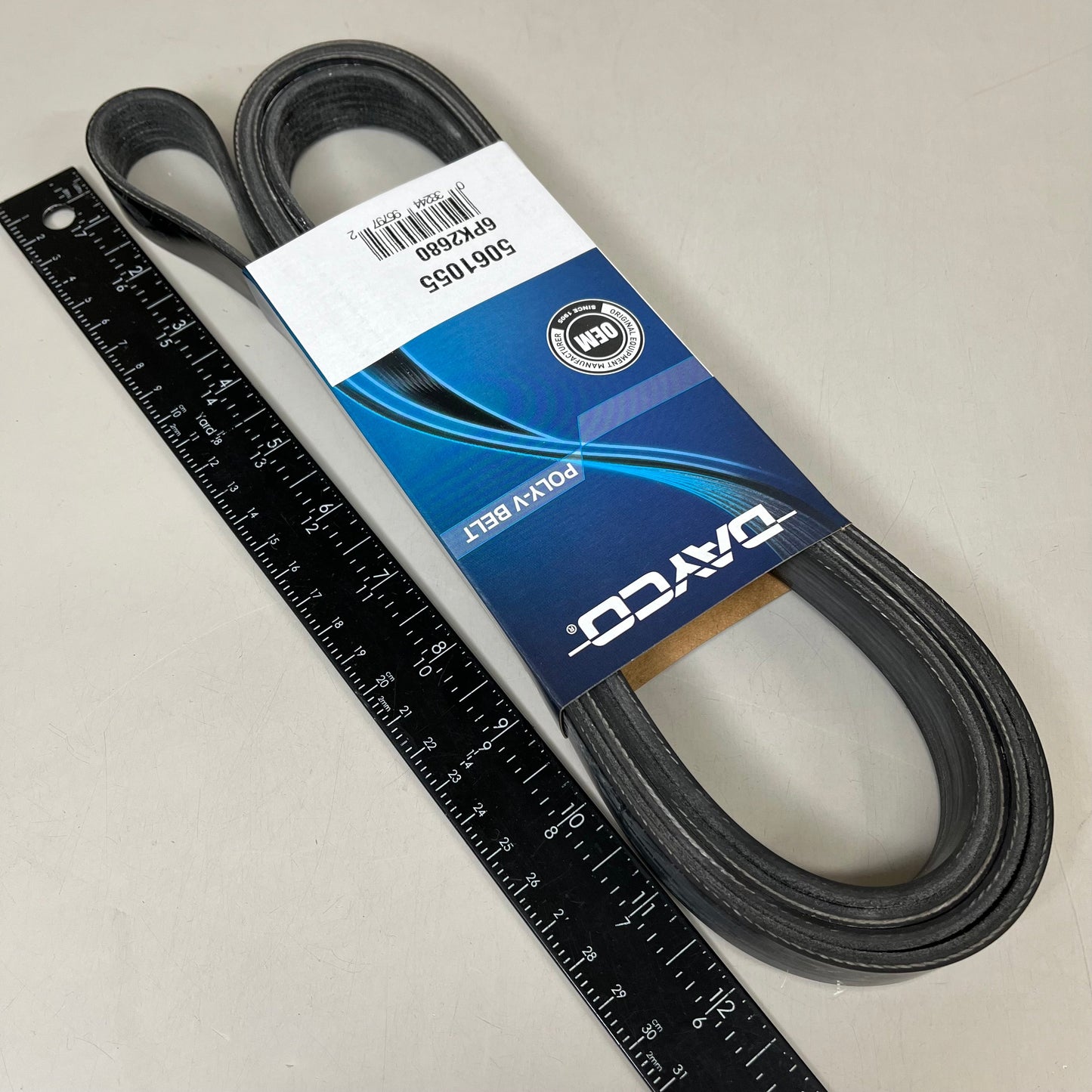 DAYCO Straight Standard Poly Rib Belt EPDM K-Section .82" Top Width 5061055