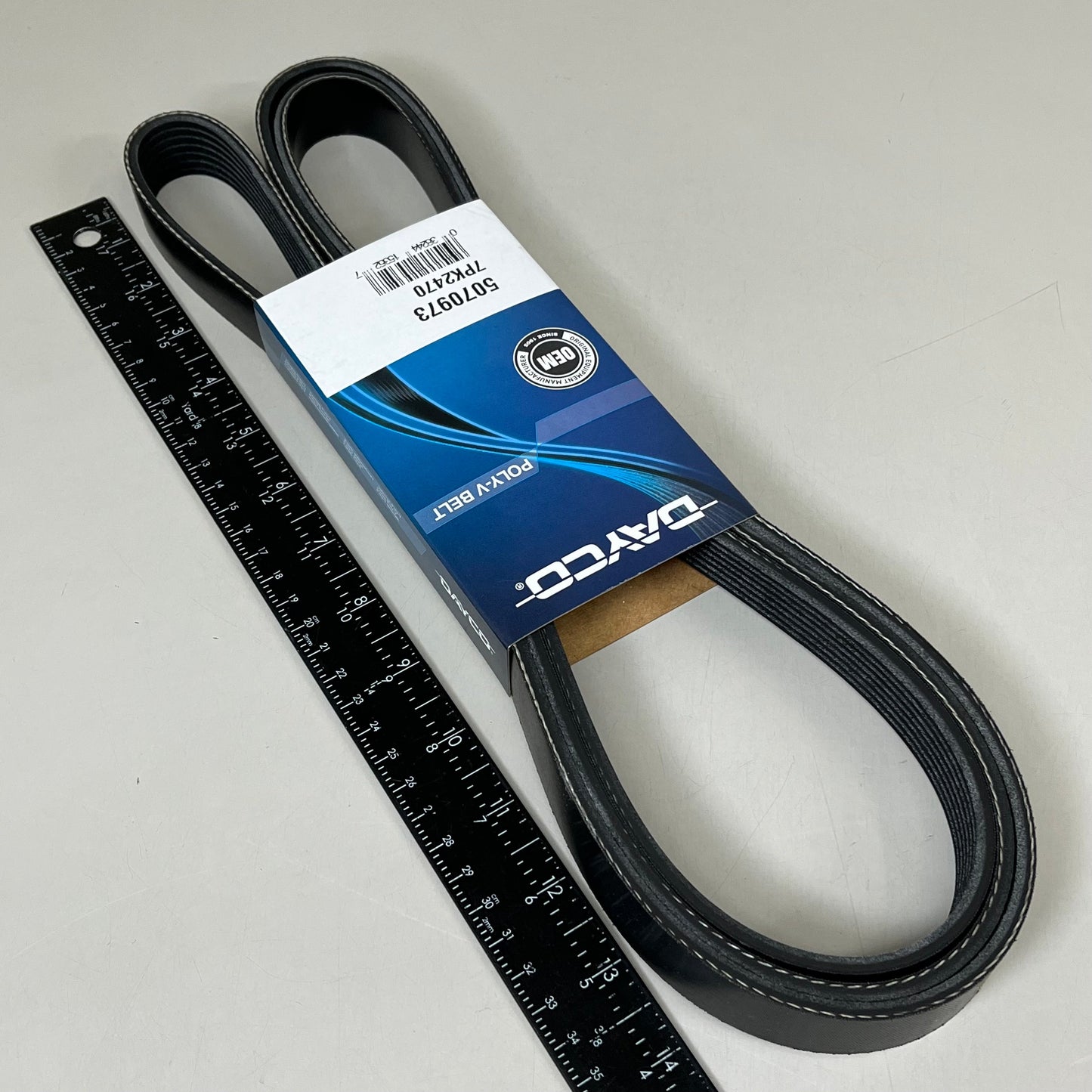 DAYCO Serpentine Belt Straight Rib Standard 2471.42" Effective Length 5070973