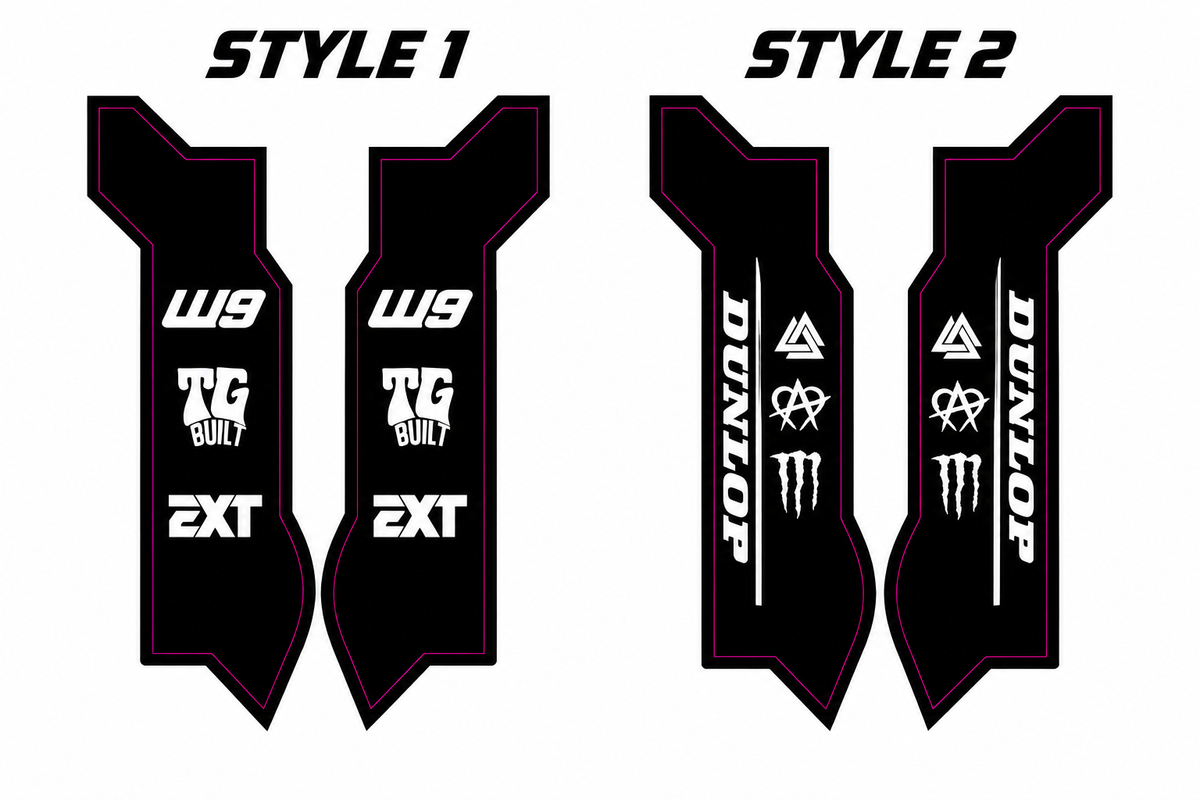 Eride Pro SS Fork Guard Decals