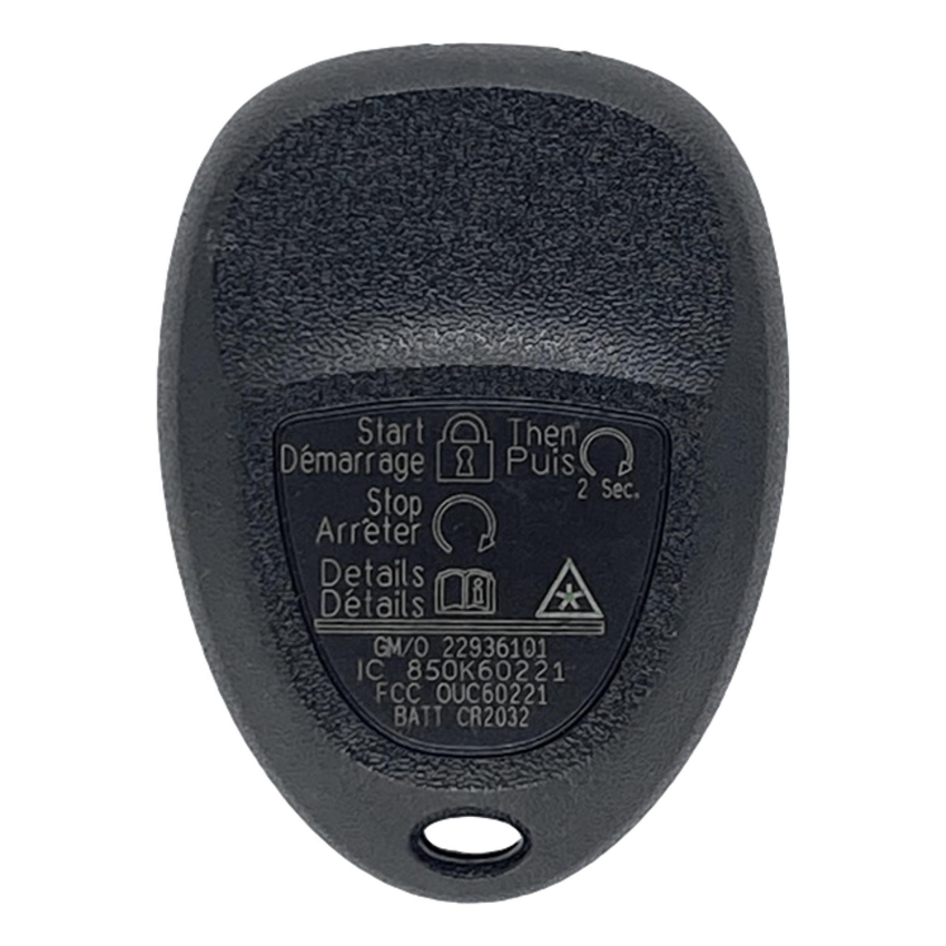GM 2007-2017 OEM 5 Button Keyless Entry Remote with Hatch OUC60270 / OUC60221
