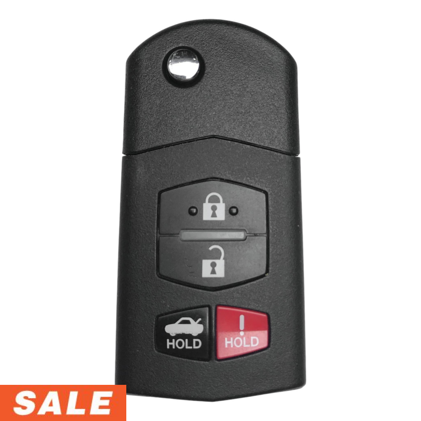 Mazda 2006-2015 4 Button Flip Key Remote BGBX1T478SKE125-01