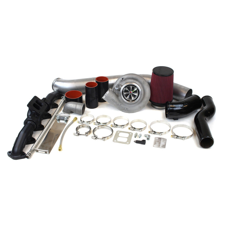 Dodge S300 SX-E 63/68 Single Turbo Kit For 03-07 5.9L Cummins .91 AR Industrial Injection