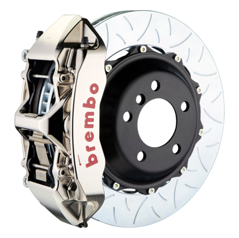 Brembo 03-06 G35 Sedan/03-08 350Z Front GTR BBK 6Pist Billet 380x32 2pc Rotor Slotted Type3- Nickel 1M3.9043AR