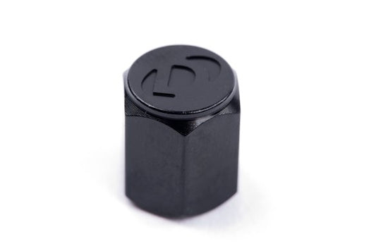 Dinan Valve Stem Caps Black / Aluminum