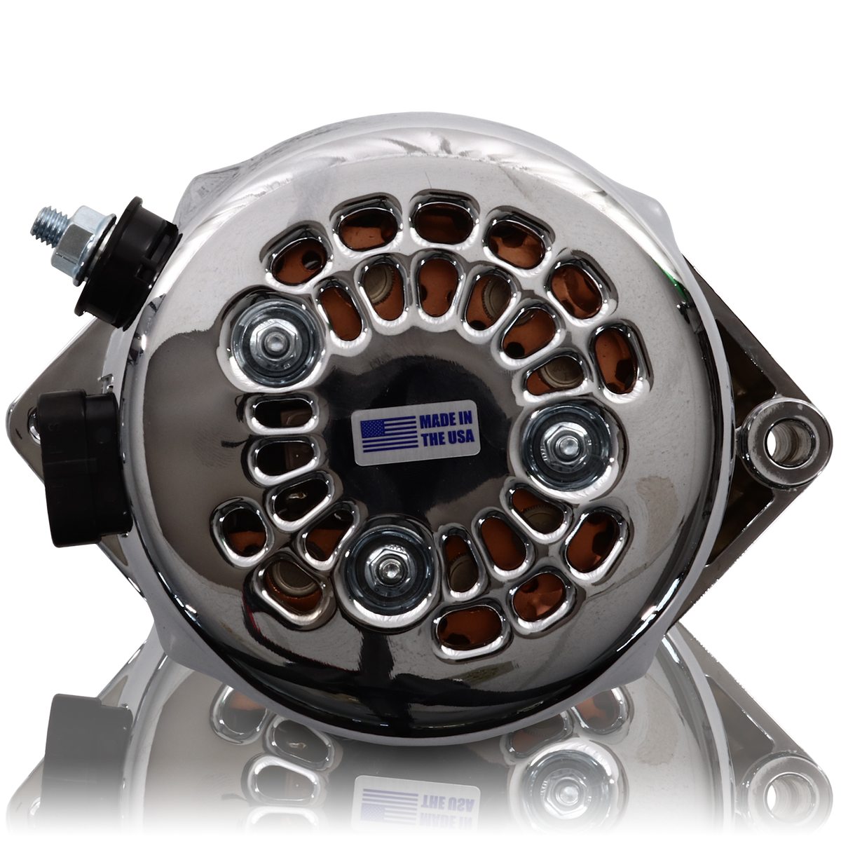 Mechman 240 Amp Racing Alternator 1965-1985 GM - Polished